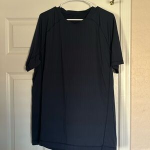 Lululemon Tee Shirt Navy Short Sleeve Basic Drysense Athleisure Mens Large